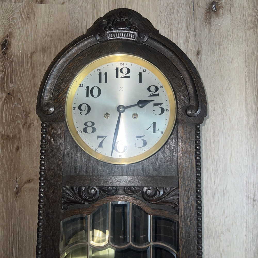 Antique German Junghans chiming clock