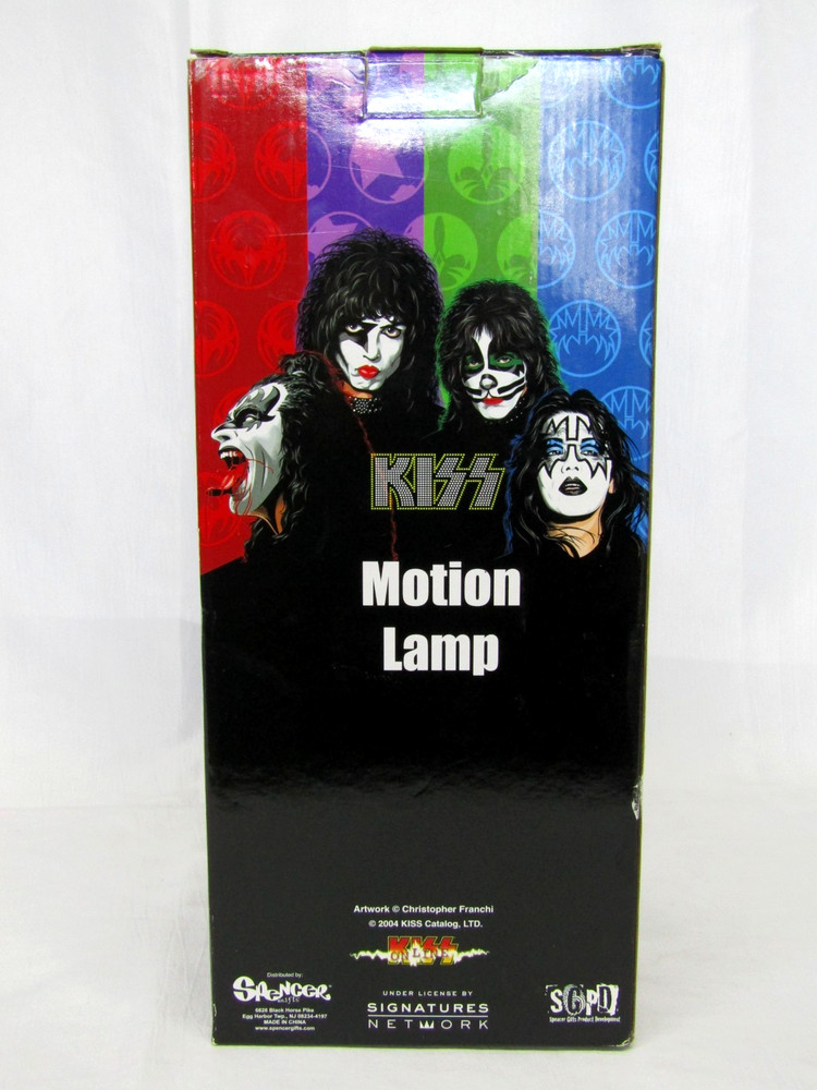 Vintage KISS 2004 Spencer Gifts Motion Lamp, Tested Working - NICE