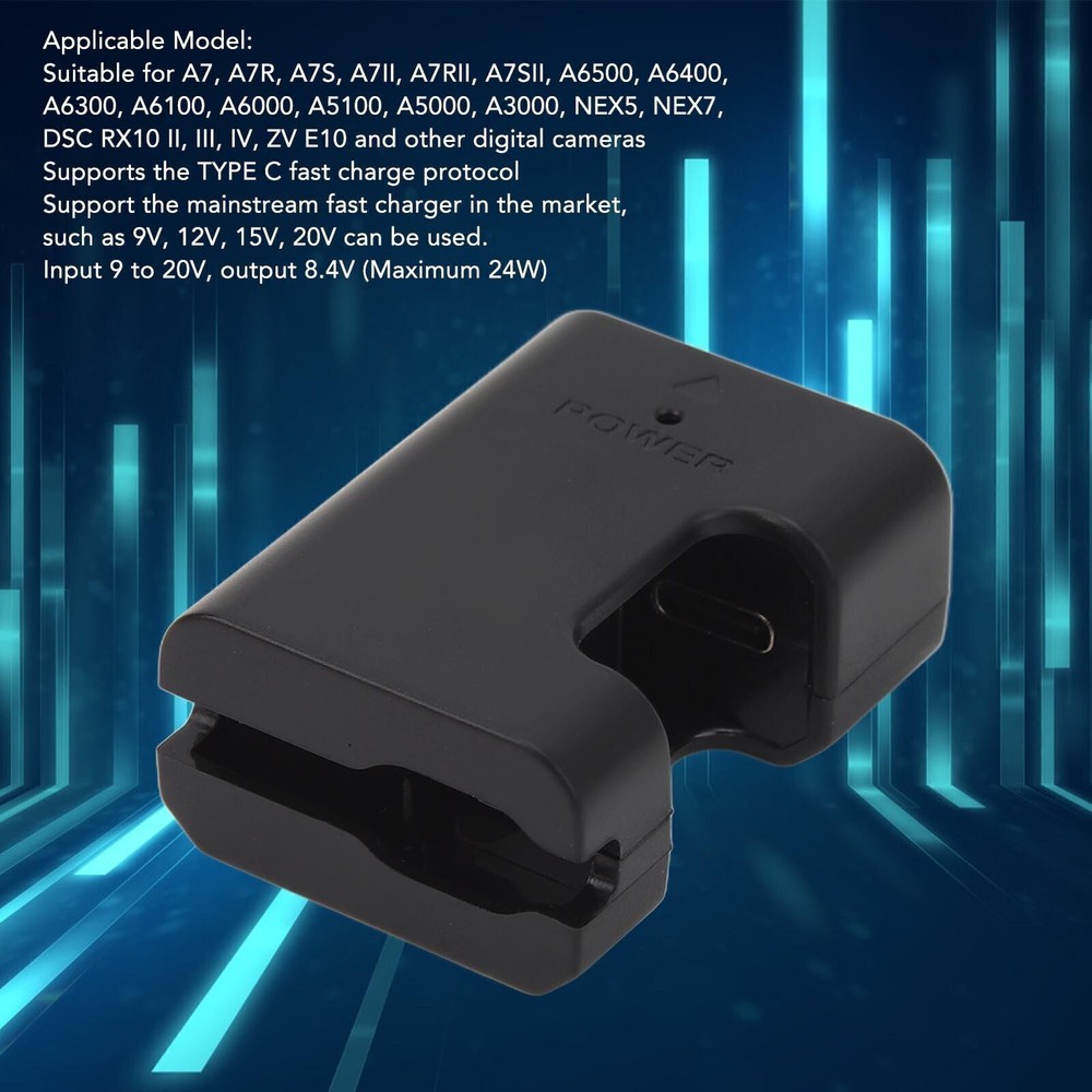 DC Coupler NP FW50 Dummy Battery Full Decoding Type C Digital Camera Dummy