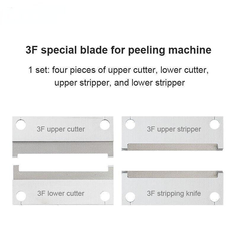 4PCS 3F Cable Peeling Machine Blade Wire Stripping Machine Blade Accessories