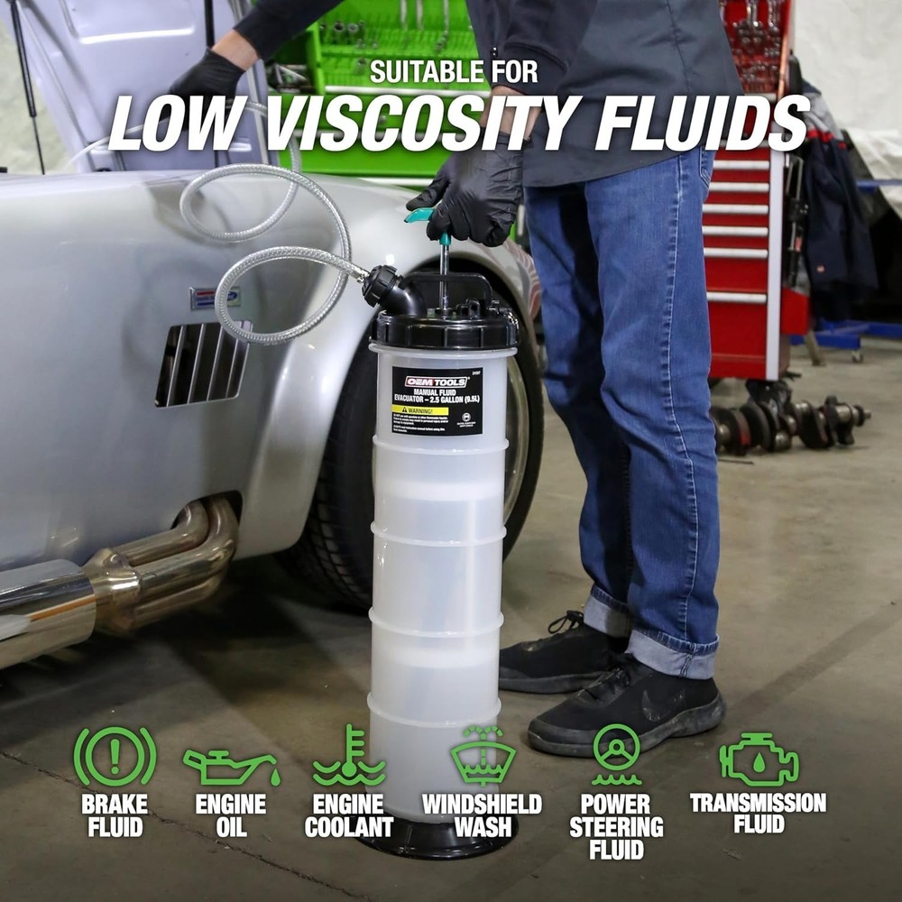 OEM TOOLS Fluid Evacuator – Efficient Manual Oil Extractor Pump for Quick Change