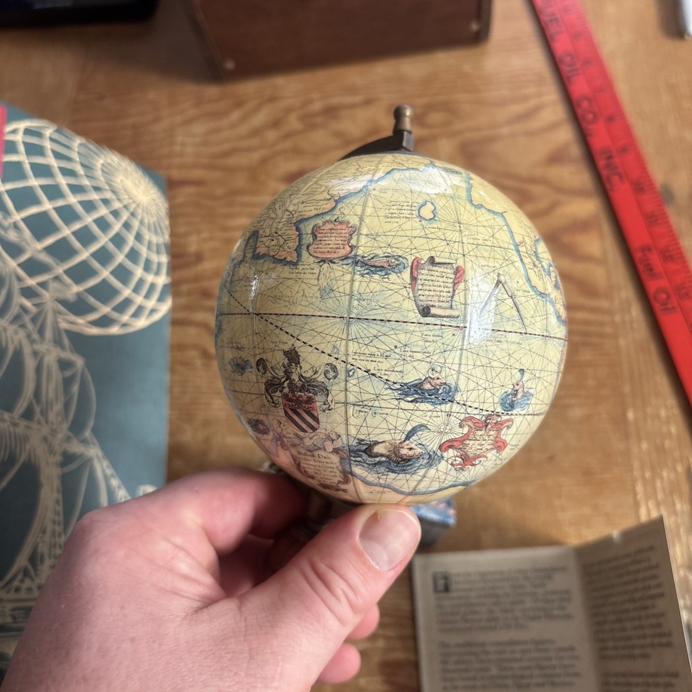 Authentic Models Mercator Terrestrial 4” Globe c.1580 On Stand By AM