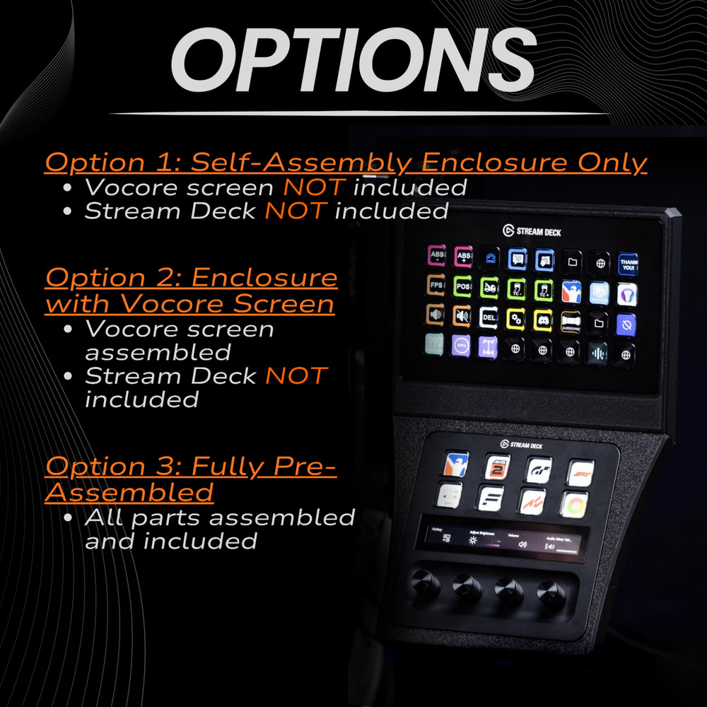 6.8 Inch Touchscreen Stream Deck Plus Combo Racing Dashboard for Sim Racing Rig