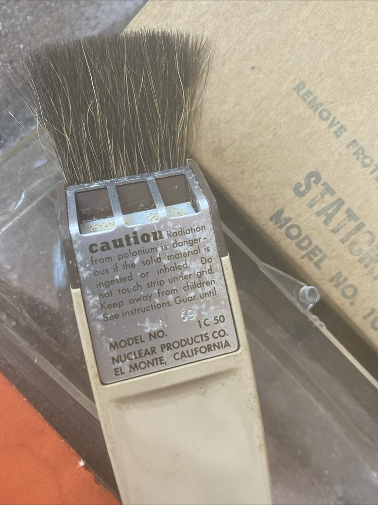 Static Master Brush 1C 50 Nuclear Products In Case * Static Eliminating Brush *