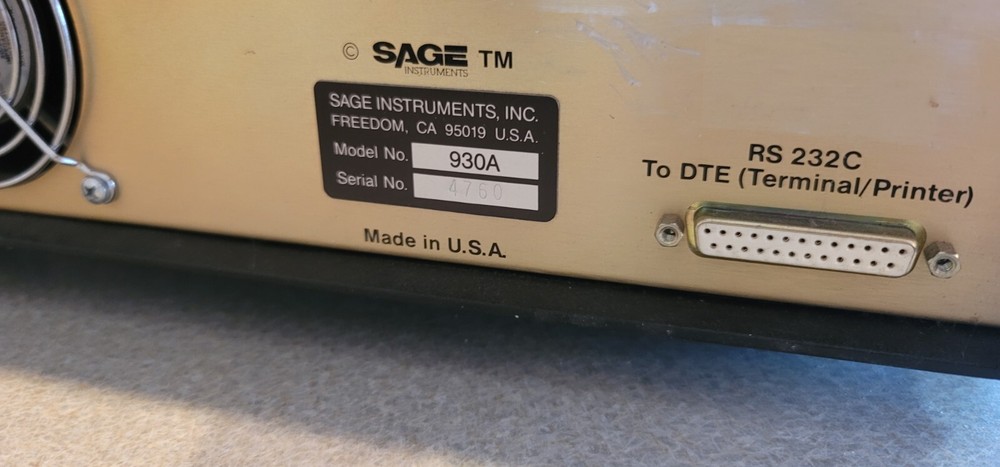 Sage Instruments 930A Communications Test Set *untested*