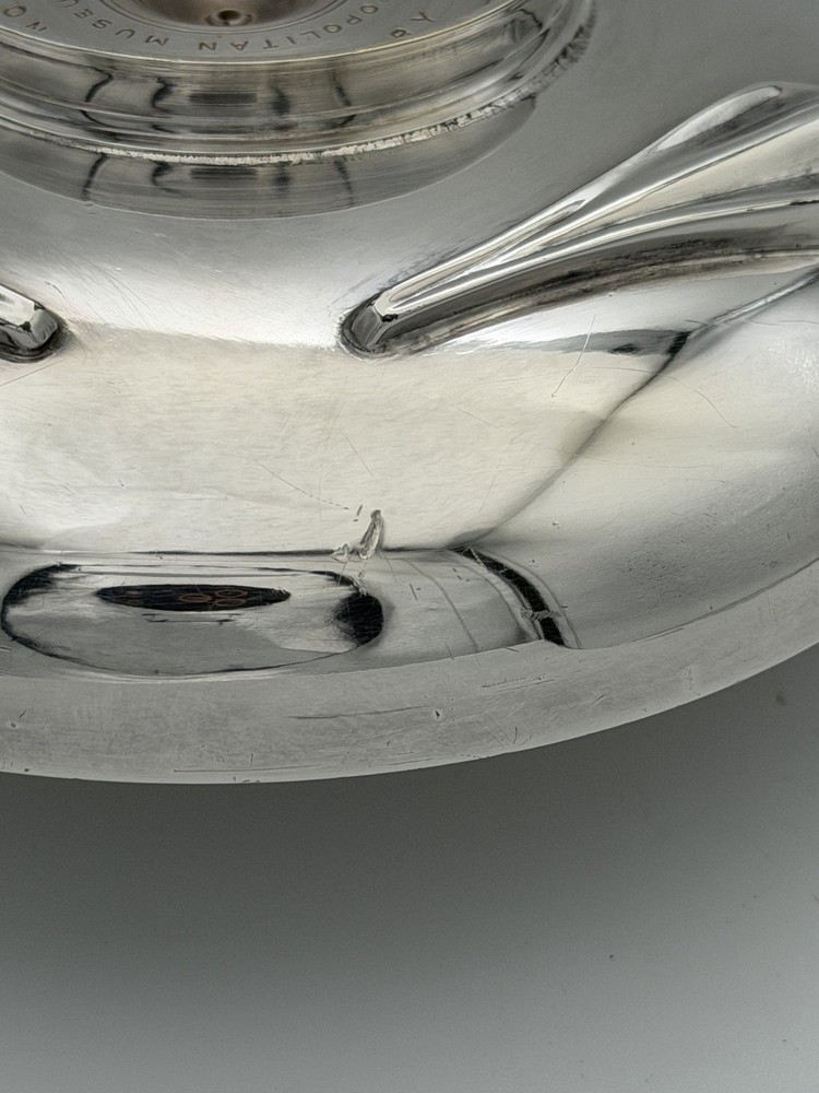 Vintage Gorham Silverplate Greek Kylix Bowl - Met Museum Designed-Scroll Handles