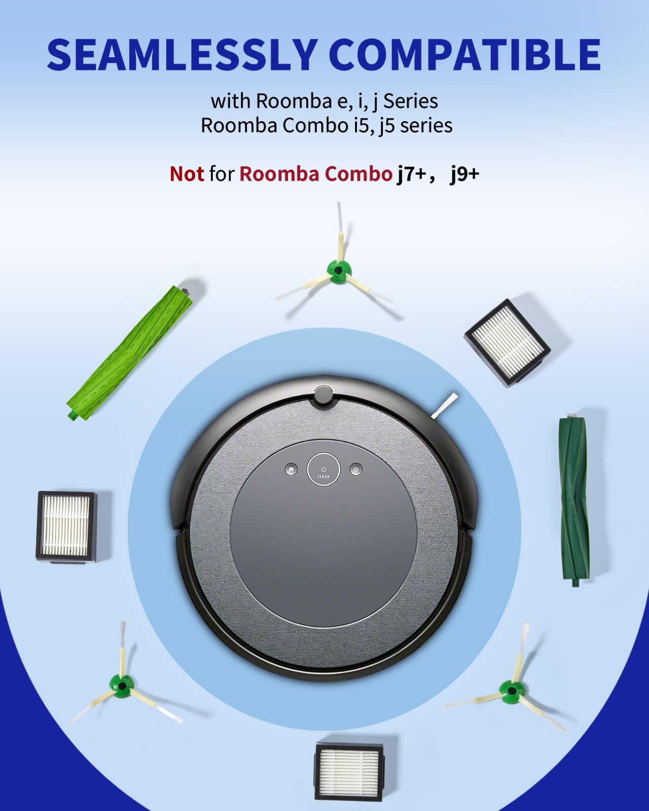 For iRobot Replacement Parts Roomba e5 e6 e7 i3 i4 i6 i7 i8/Plus e and i Series