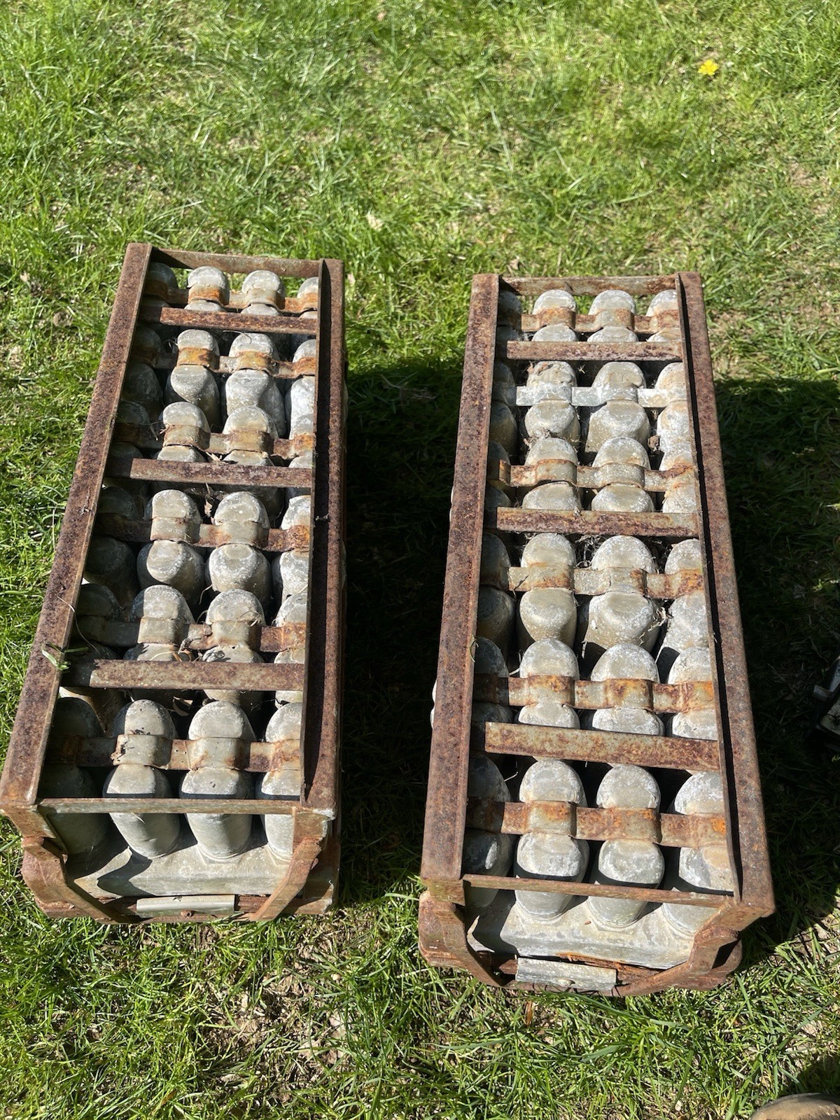 Two Antique Precision Popsicle Molds, 1920s Industrial USA