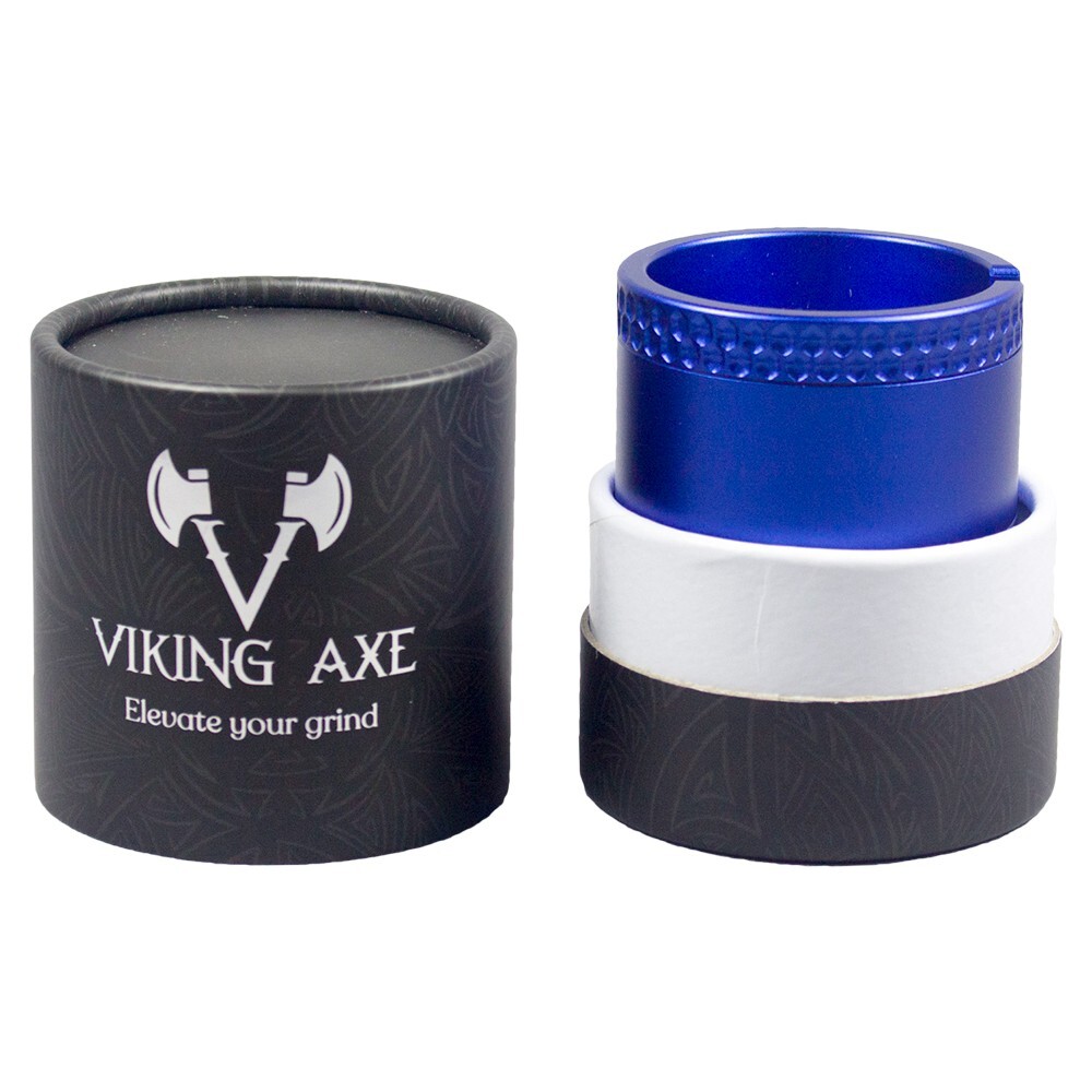 2.5'' 4 Parts Viking Axe Toothless Mortar Plus Pestle Grinder Black Color