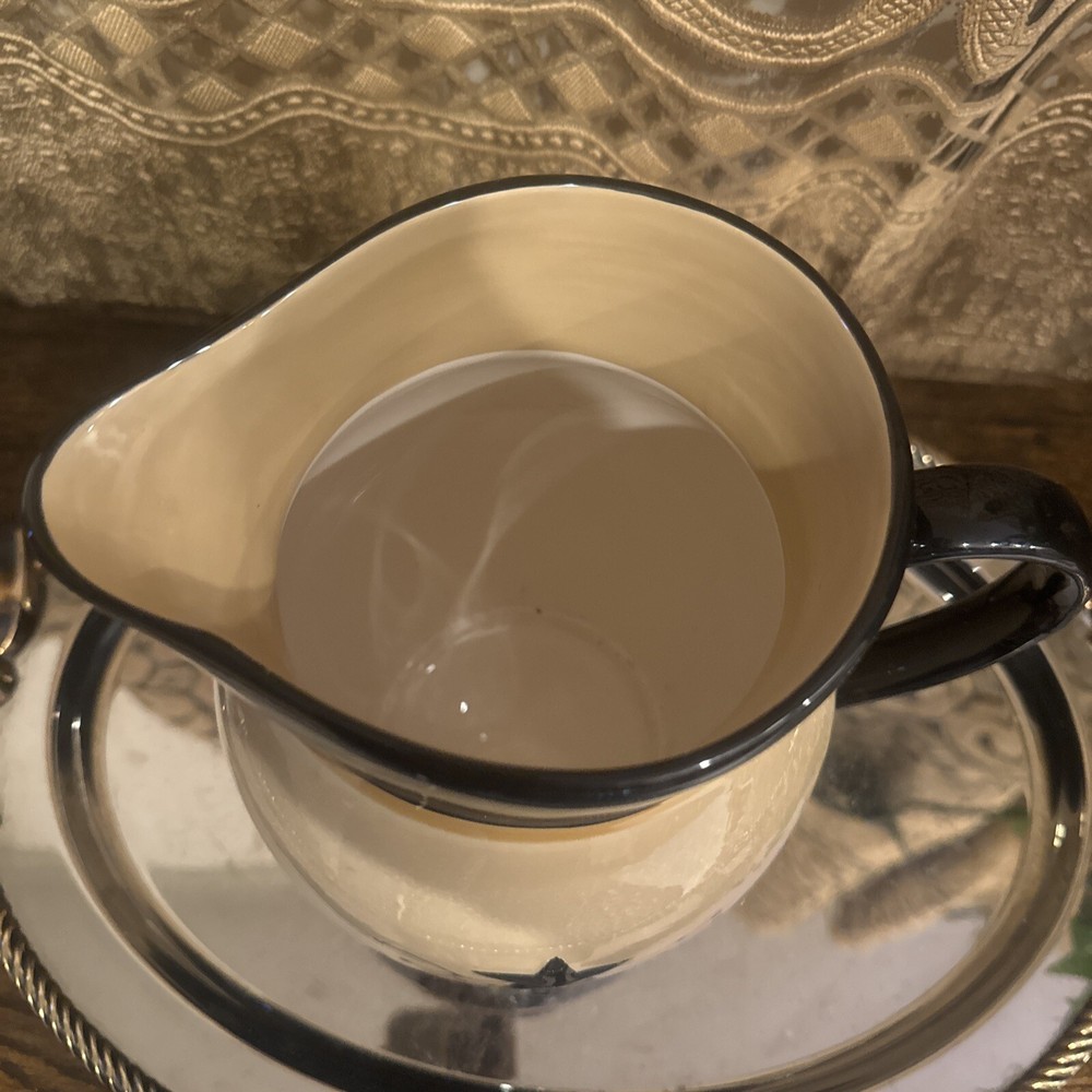 Primitive Black Star Vine 8” Pitcher No Chips/cracks