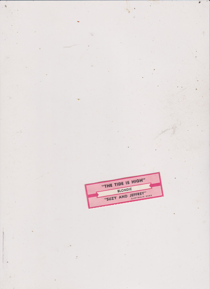 BLONDIE-TIDE IS HIGH jukebox title strip