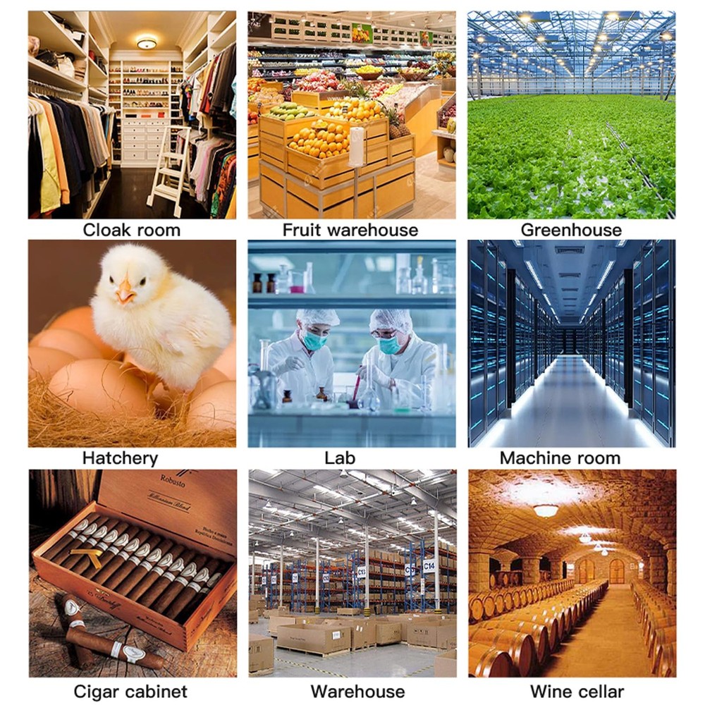 Smart Thermometer Hygrometer: WiFi Temperature Sensor with External Probe, We...