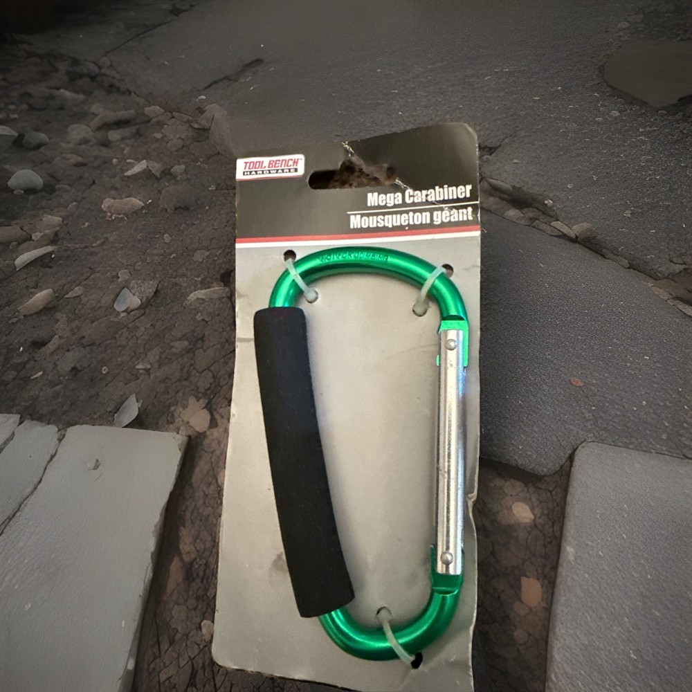 Tool Bench Hardware Red Mega Carabiner New