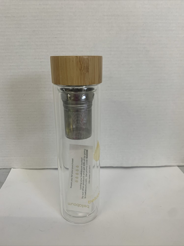 glass tea infuser bottle bellaboum