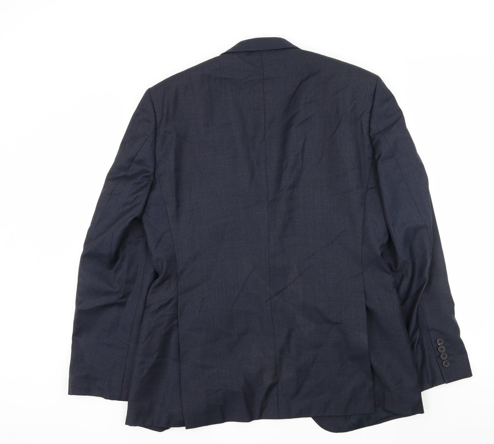 NEXT Mens Blue Wool Blend Suit Jacket Size L