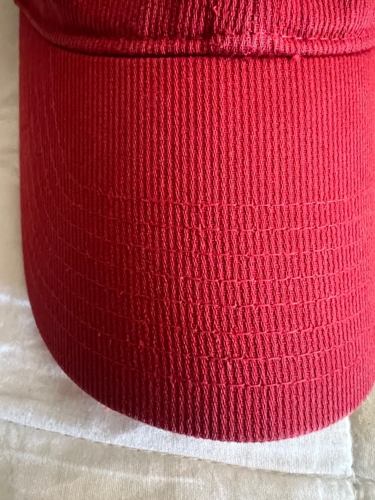 NIKE Red Corduroy Golf Baseball Hat Cap