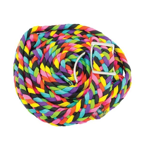 Partrade Rainbow Braided Barrel Racing Reins