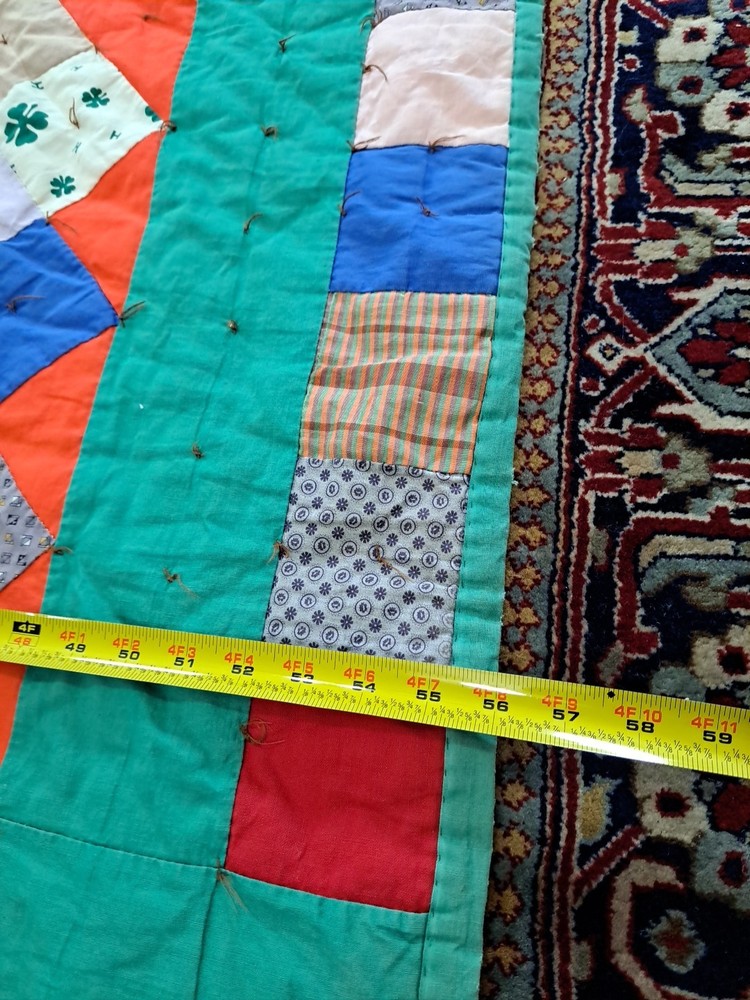 VTG Prints Charming Pattern Multi-color Patchwork Quilt