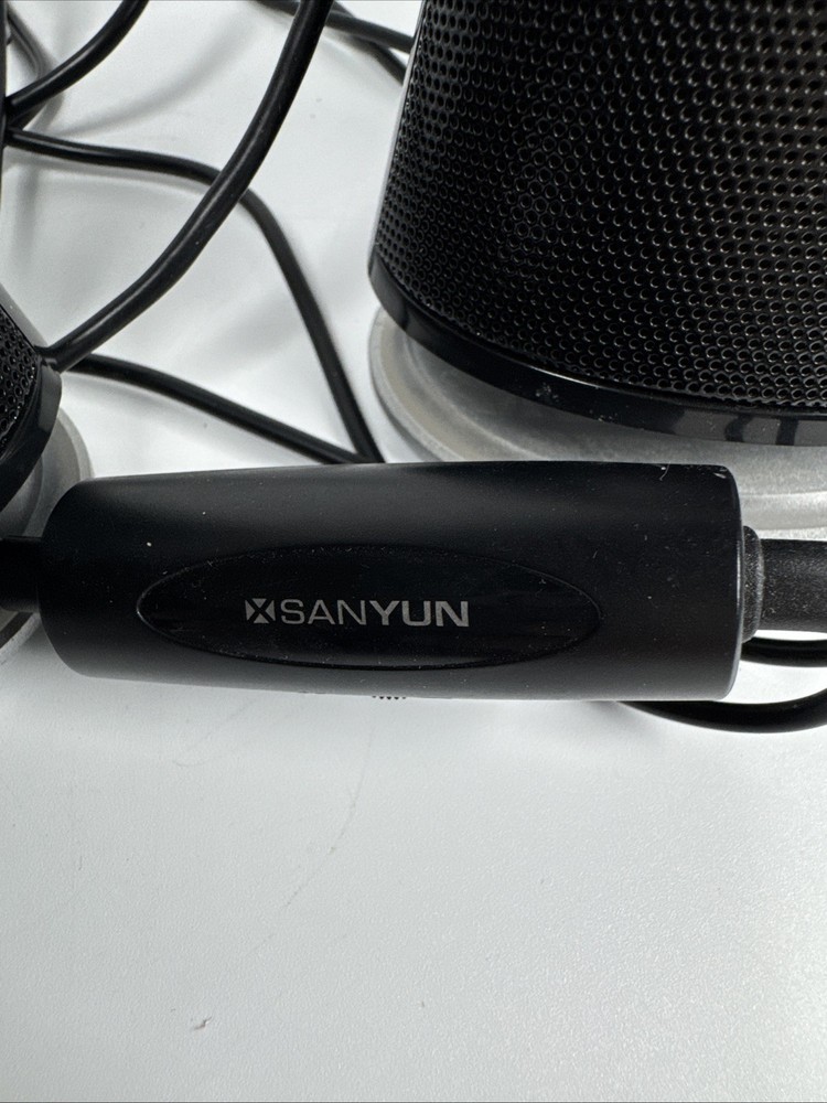 SANYUN Multimedia Computer Speakers 2.0 Model SW-102 Black USB Powered