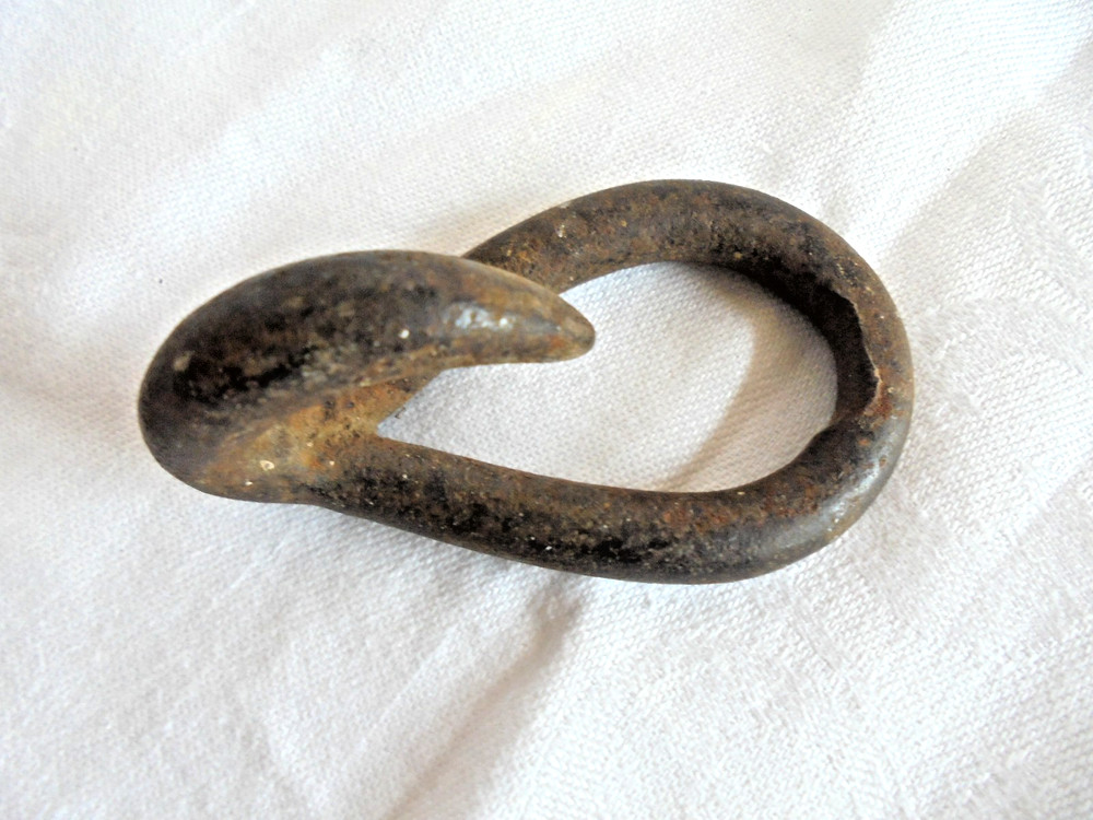 Antique Primitive Blacksmith Made Iron Hook - Great for Hanging