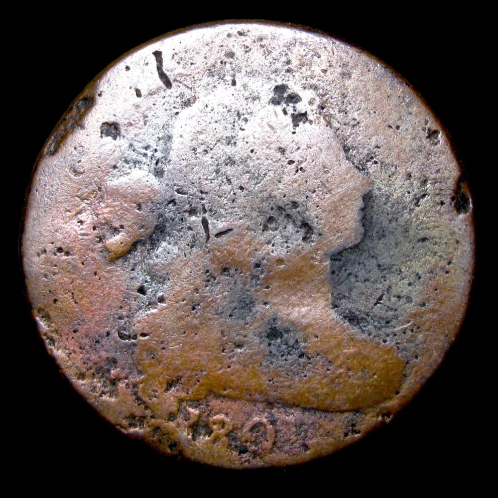 1801 3 Errors Draped Bust Large Cent Penny  ---- Nice Coin ---- #873L