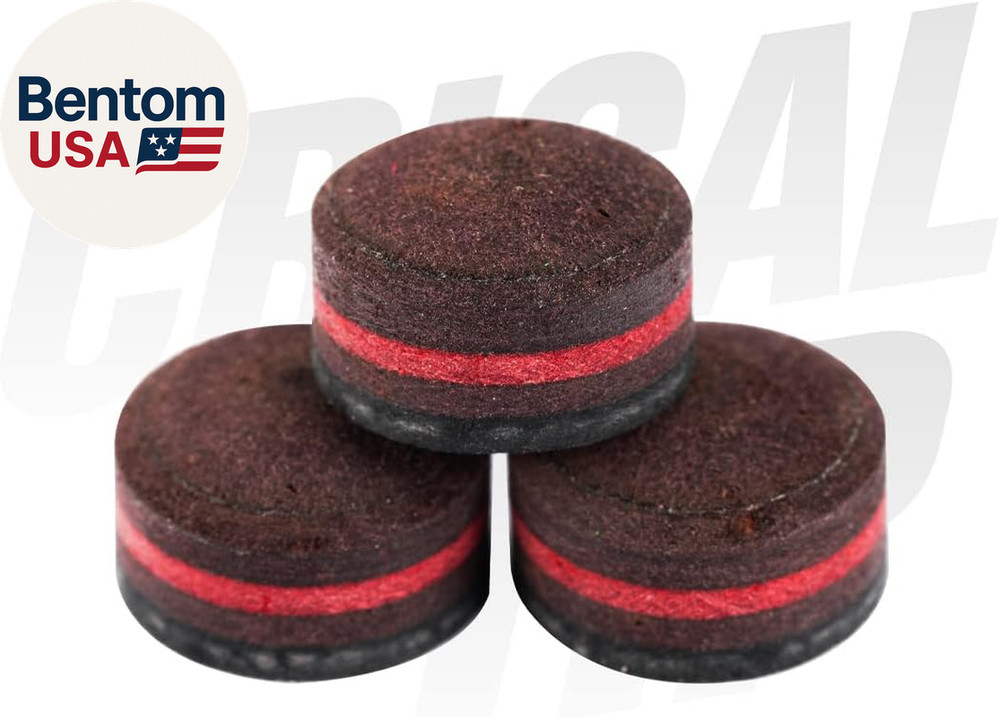 13 mm Pool Cue Tips 5 Layer Pool Stick Tips (Hardness Soft/Medium/Hard) Billiard