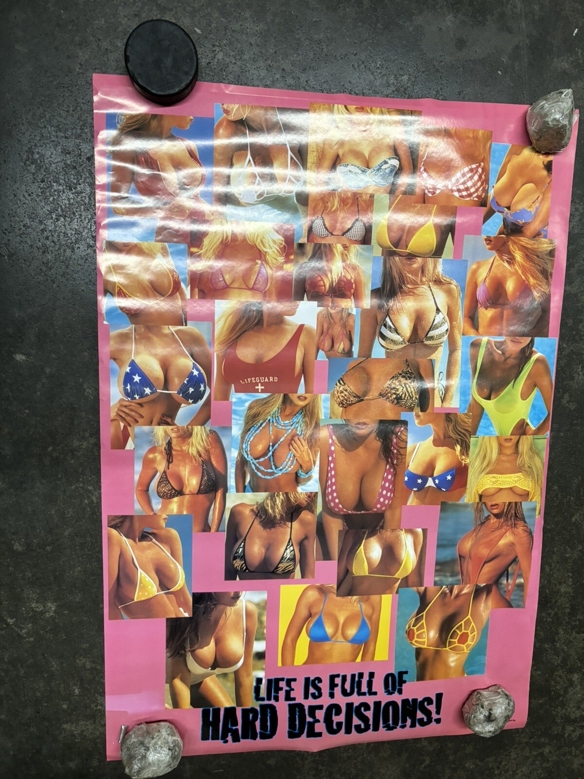 Life is full of hard decisions 1996 Sam Maxwell  Poster  hot girls C2463