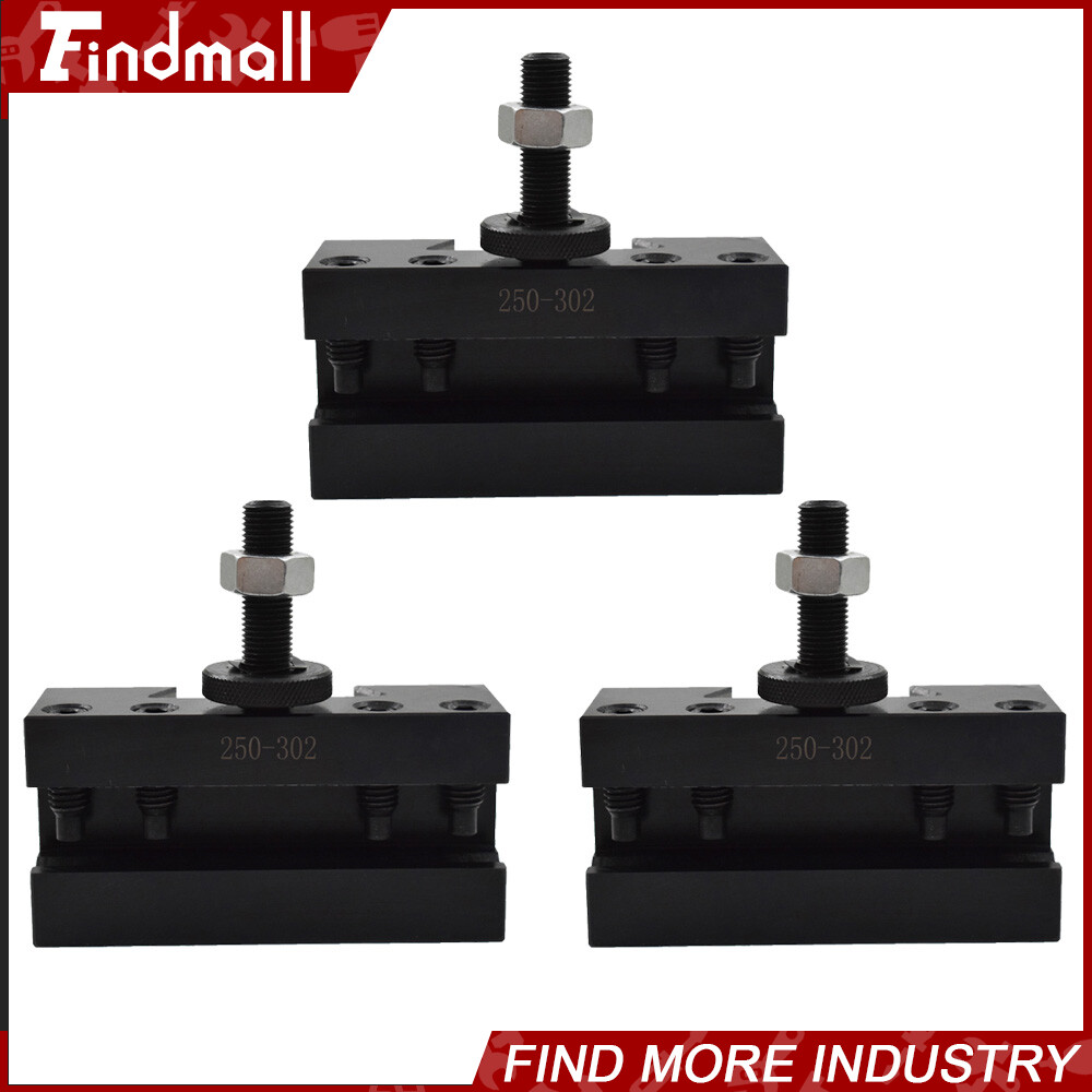 CXA #2 250-302 Quick Change Tool Post Boring Turning & Facing Holder Lathe 3Pcs