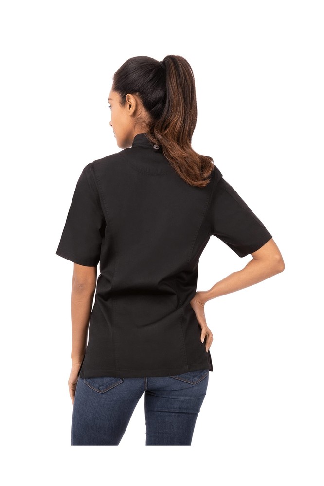 Chef Works Women's Springfield Chef Coat Small Black