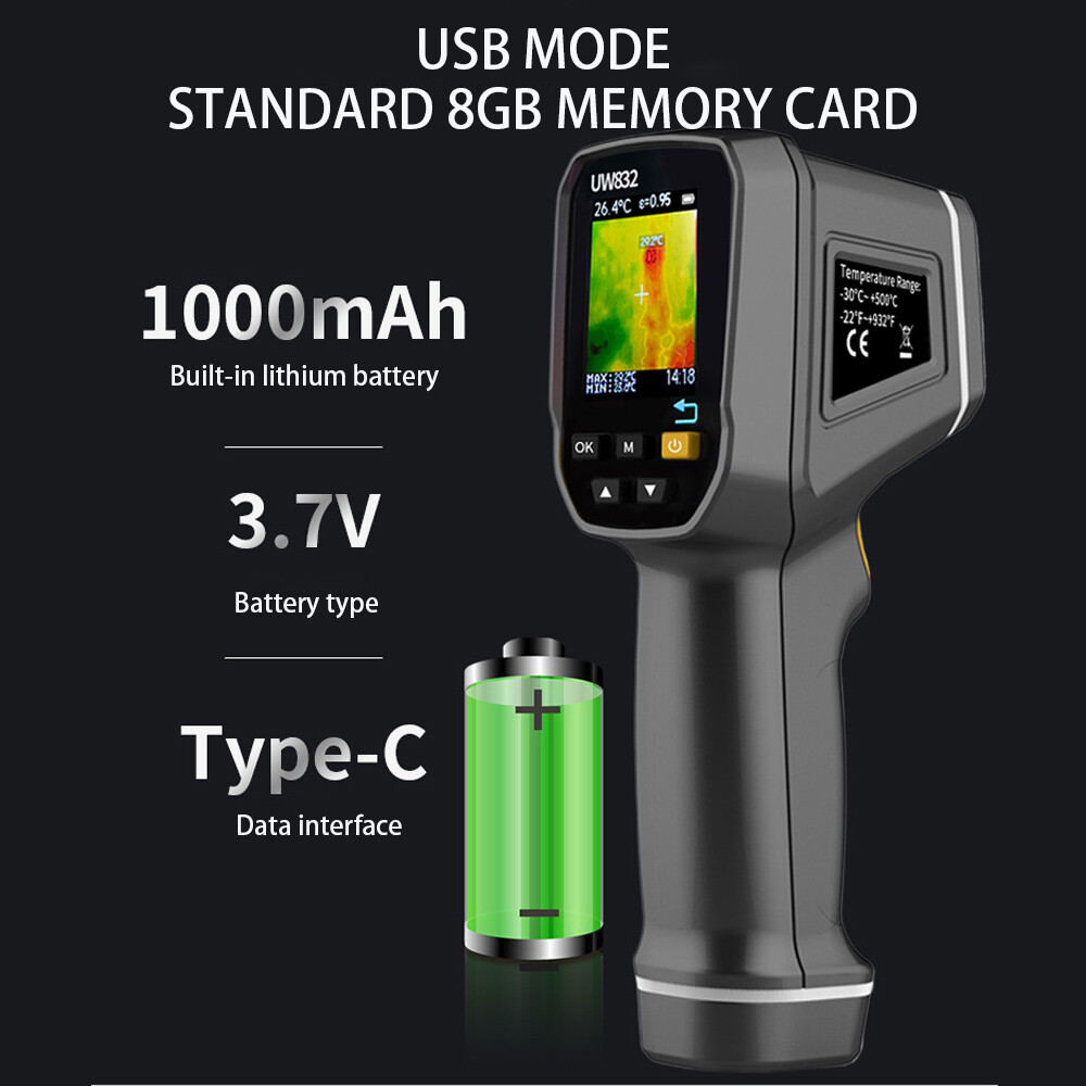 Infrared Thermal Imager Handheld Thermal Imaging Camera USB Rechargeable
