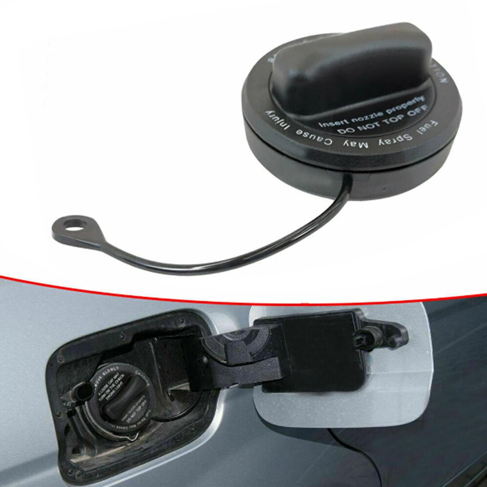 US Genuine For Mercedes Benz Fuel Gas Tank Filler Cap With Strap OEM #2214700605