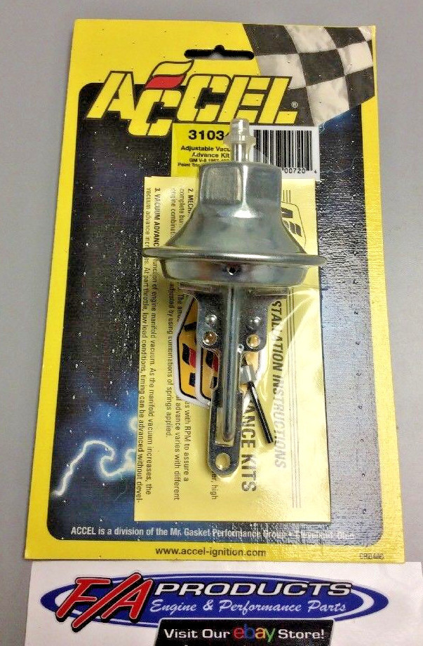 GM Points Distributor Adjustable Vacuum Advance Kit Accel 31034