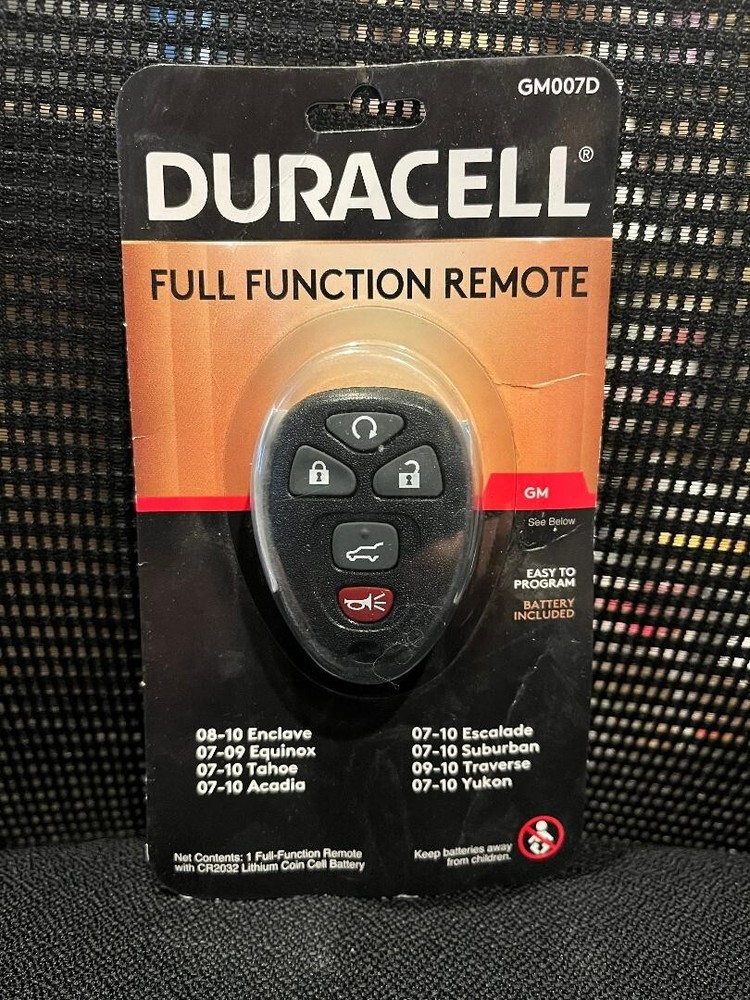 Duracell GM007D Full Function Remote with Battery