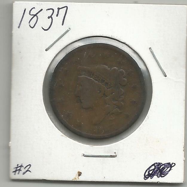 1837 LARGE CENT
