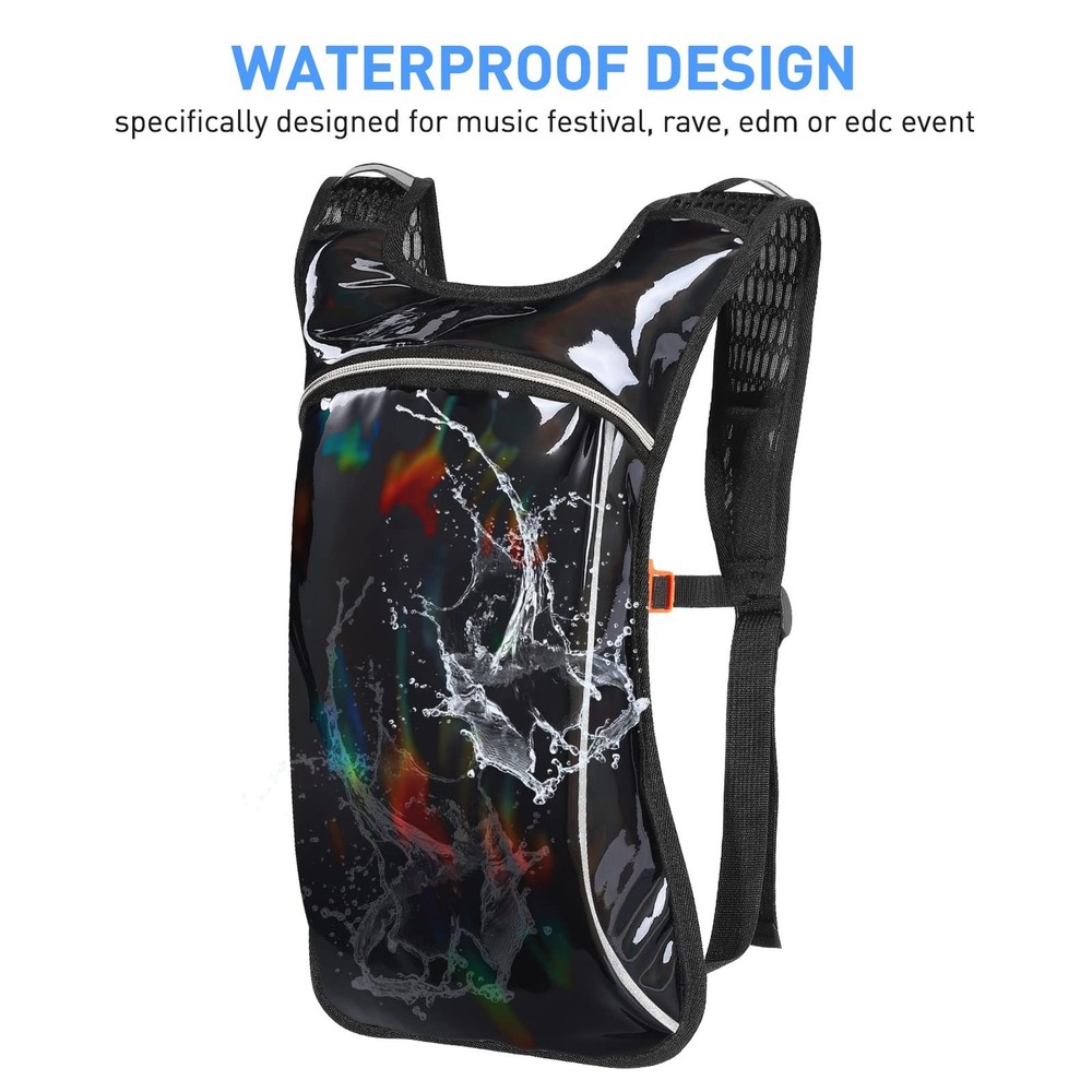Rave Hydration Pack, Hydration Backpack with 2L Hydration Bladder, ... Fast Ship