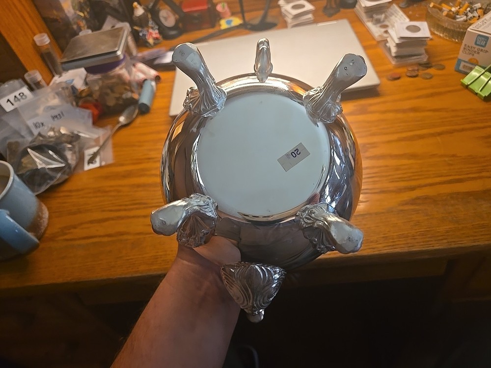 Sheridan Silverplated Coffee And Tea Pot With Tray