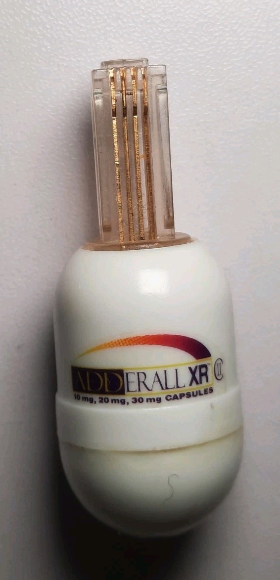 Rare Adderall XR Phone Cord Detangler spinner Miniature Collectable Drug Rep