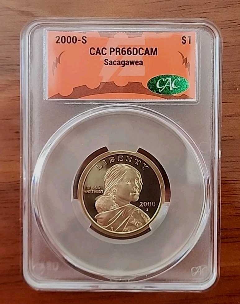 2000 S Sacagawea $1 CAC PR66 DCAM