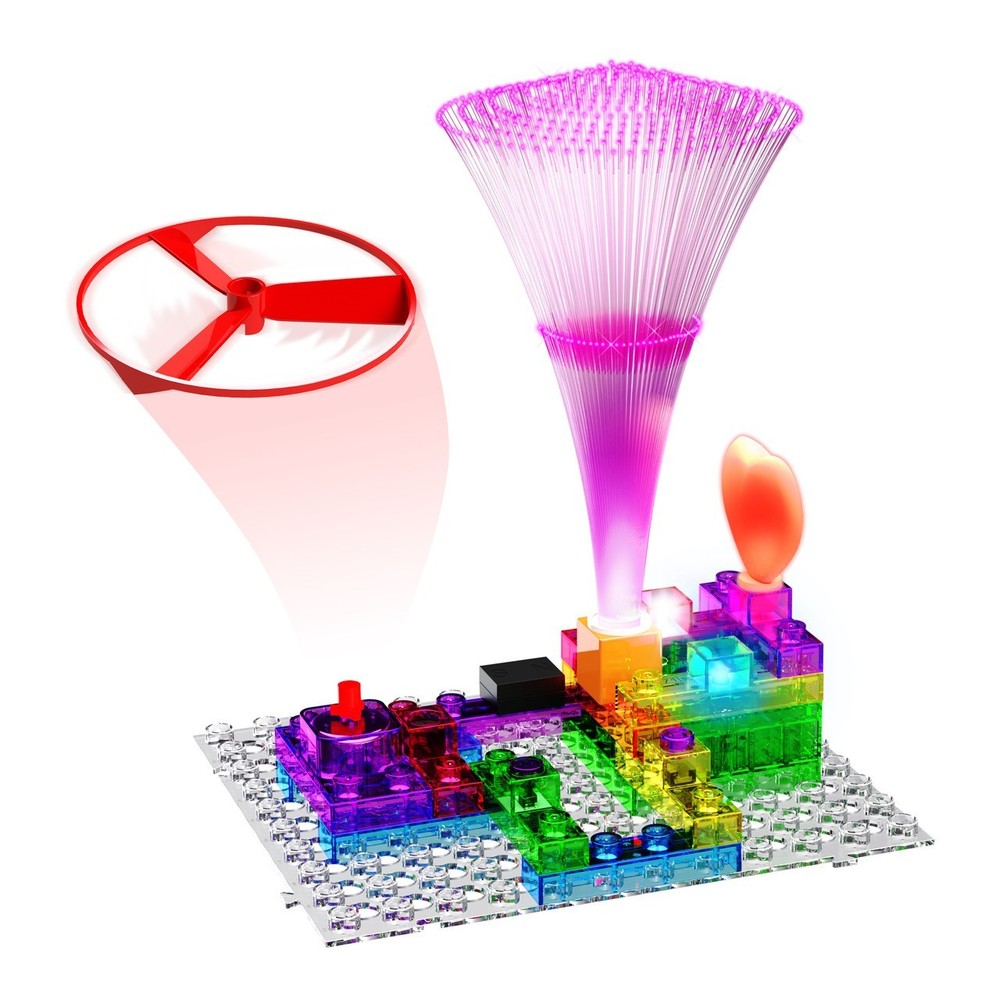 Creative Building Block Fan Launch Circuit Blox STEM Educational Science