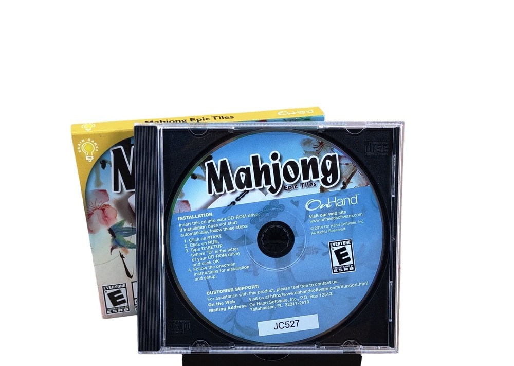 Mahjong Epic 400 Unique Game Boards PC CD Rom Game (Rated E)