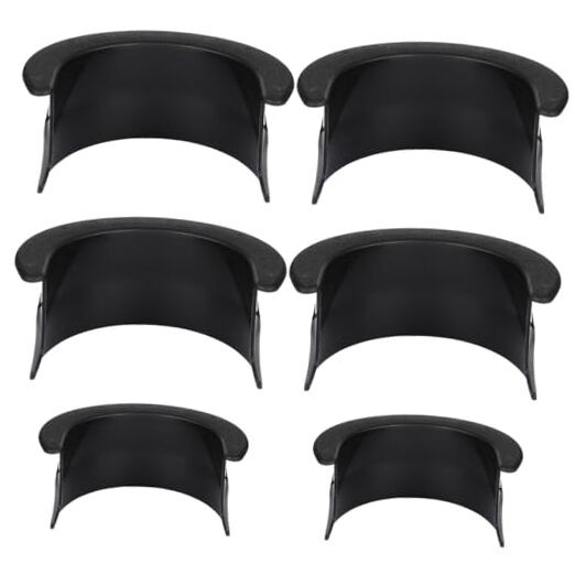 6pcs Pool Table Pockets, Plastic Black Billiard Pocket Liner 4 Corner