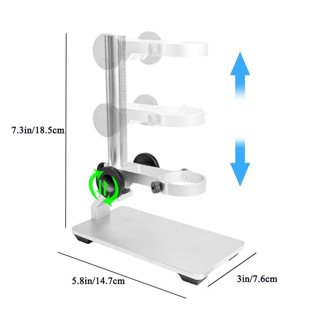 Aluminum Alloy Microscope Stand Holder for USB Digital Microscope, Cainda Stable