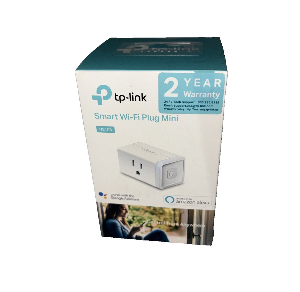 2 Pack TP-LINK HS105 Plug-In Socket Controller Smart Wi Fi Plug Mini 2x Bundle