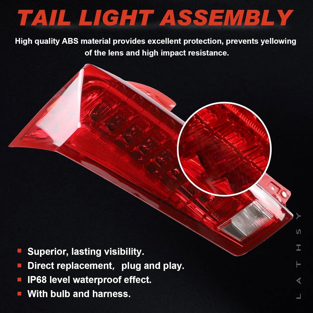 Cadillac SRX Tail Light Right 2010-2016