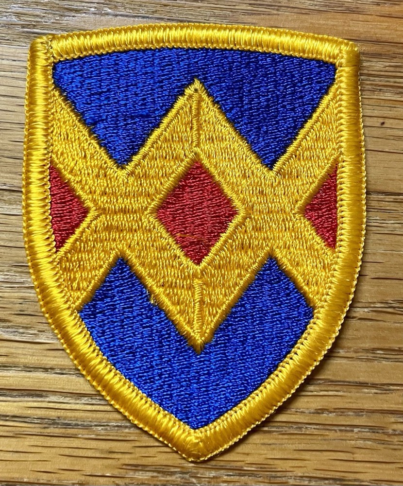 ORIGINAL 1967+ US 23rd FIELD ARMY SUPPORT CMD PATCH - MERROWED EDGE-NO GLOW