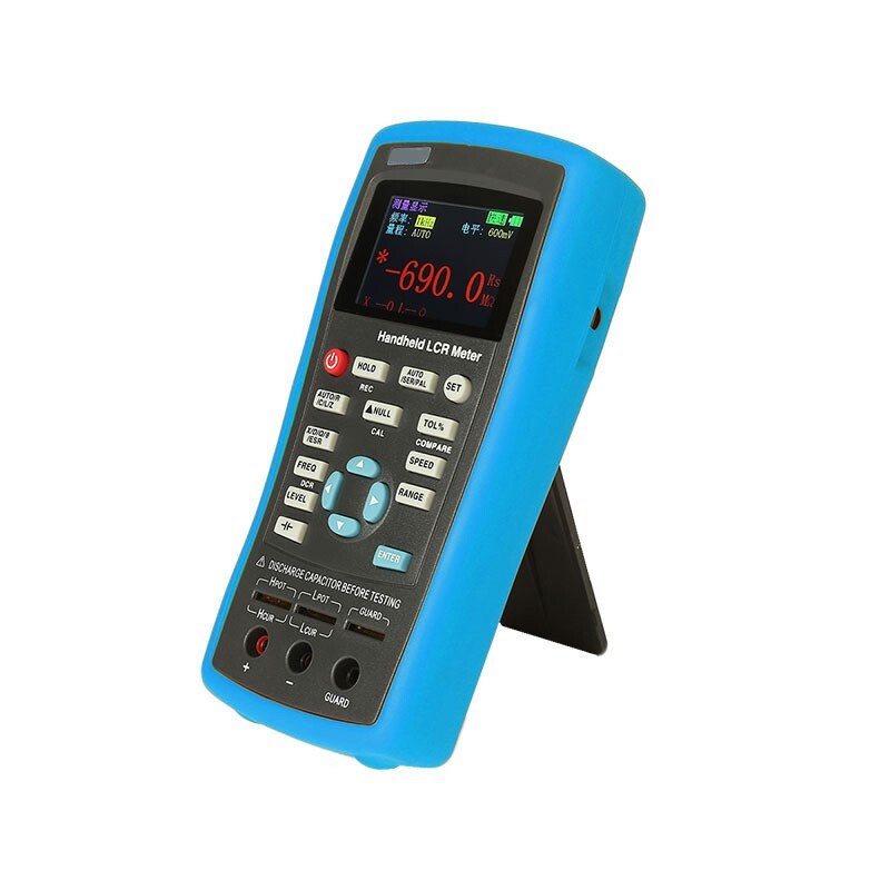 ET433 Handheld LCR Meter Tester Capacitance Inductance Meter 100KHz Adjustable