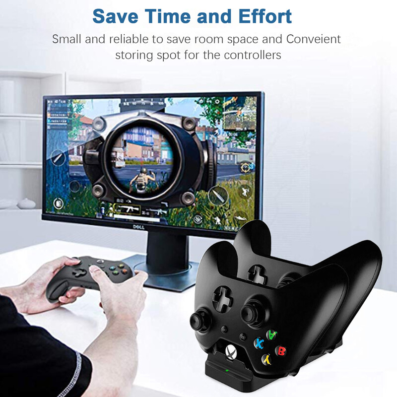 For XBOX ONE Controller Charging Play Dock Station w/ Rechargeable Battery Pack