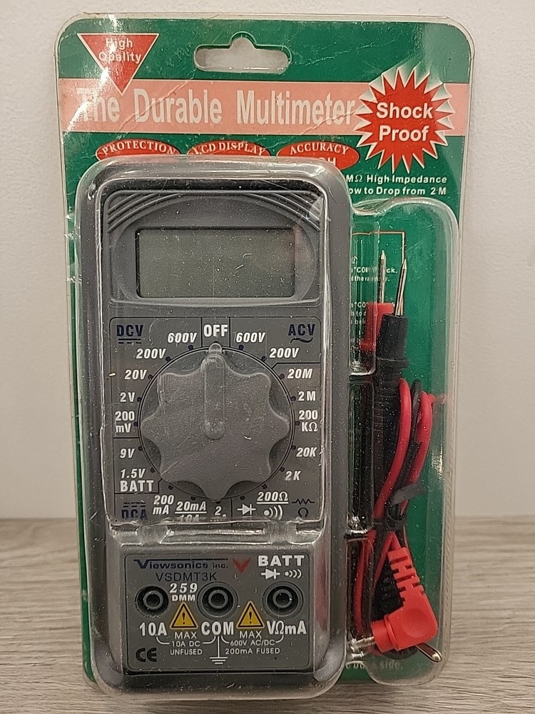 Viewsonics VSDMT3K 259 Digital Multimeter With Leads New