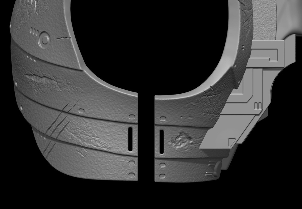 Predator Armor Bust Scale 1:1 File STL-OBJ For 3D Printing