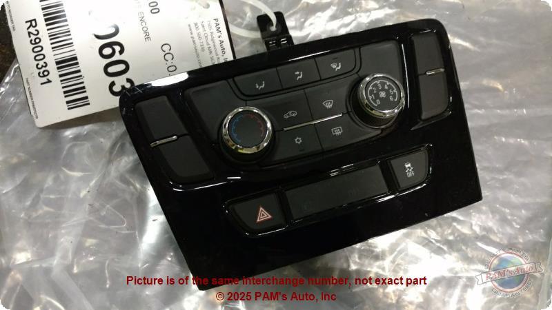 Used A/C Selector Switch fits: 2019 Buick Encore  Grade A